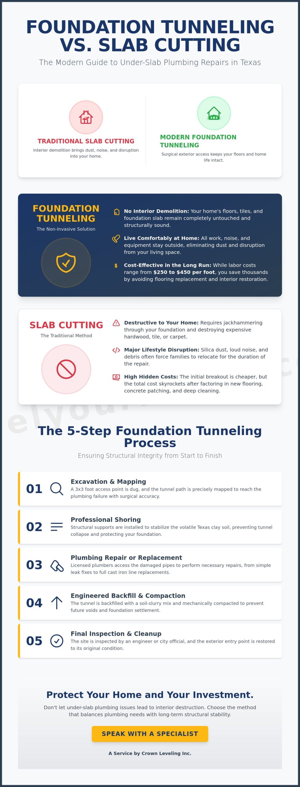 Foundation Tunneling for Plumbing: The 2026 Texas Homeowner's Guide