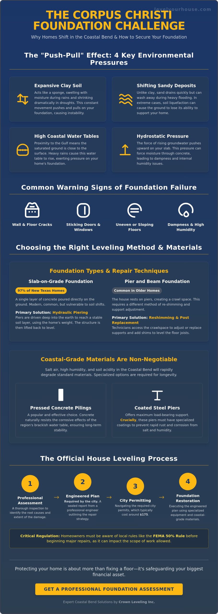 House Leveling in Corpus Christi: Expert Guide to Coastal Foundation Restoration