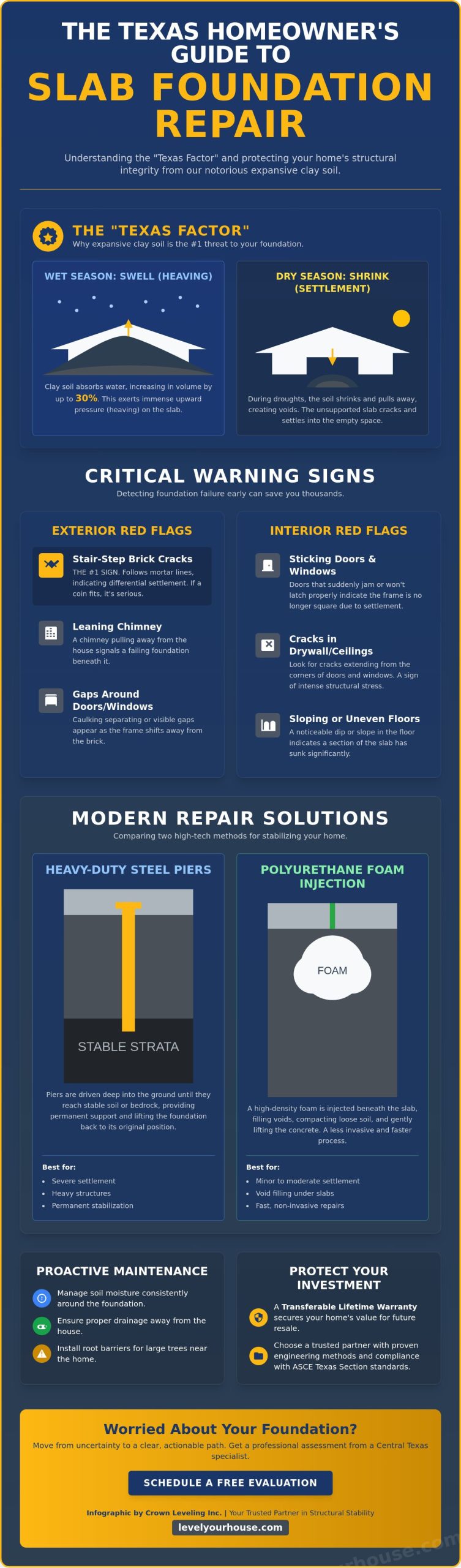 Slab Foundation Repair: The Complete Texas Homeowner Guide for 2026