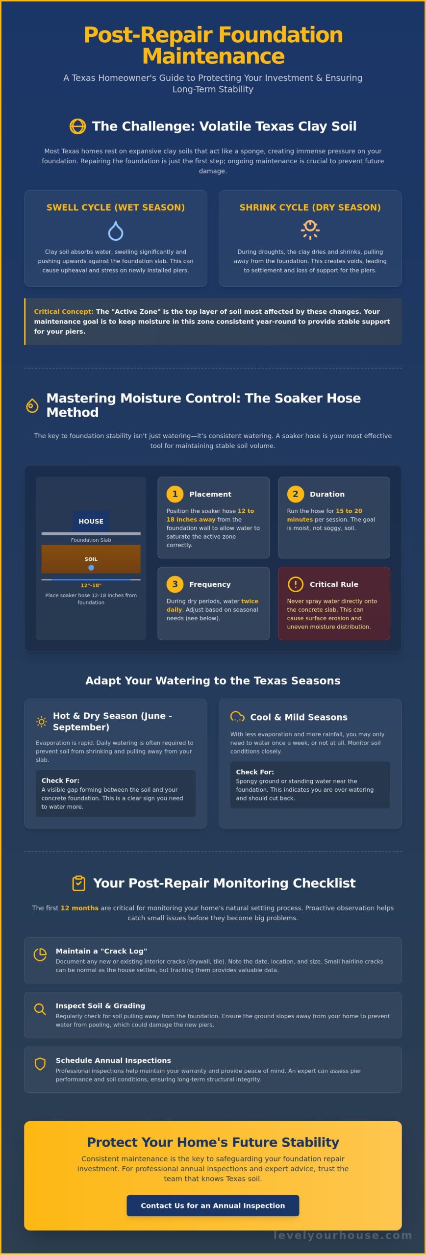 Maintaining Your Foundation After Repair in Texas: The 2026 Homeowner Guide
