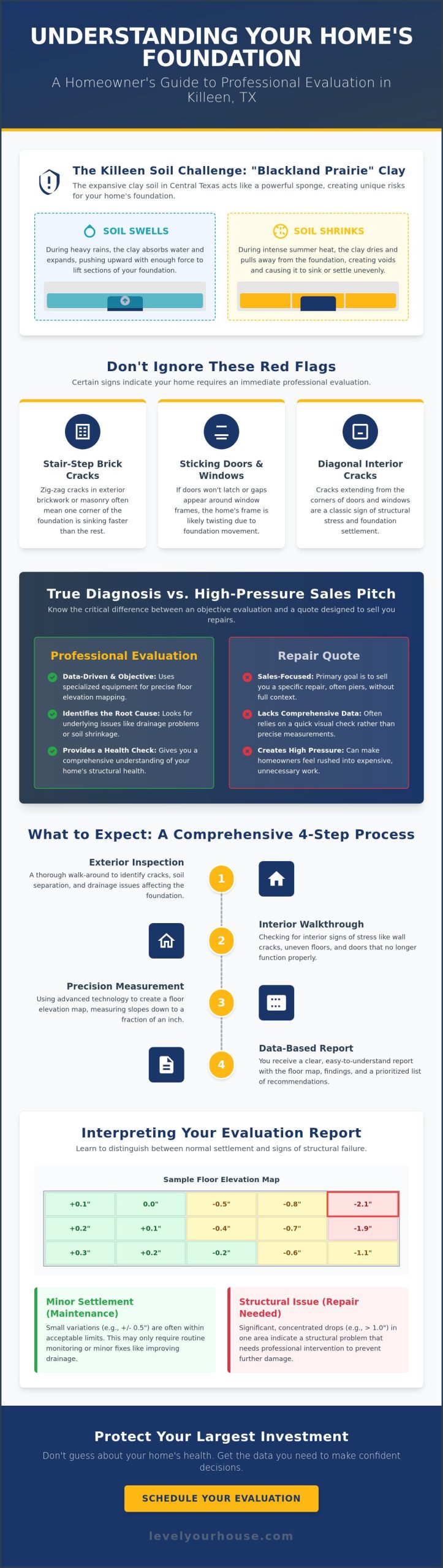 Professional Foundation Evaluation in Killeen, TX: What Every Homeowner Should Expect in 2026