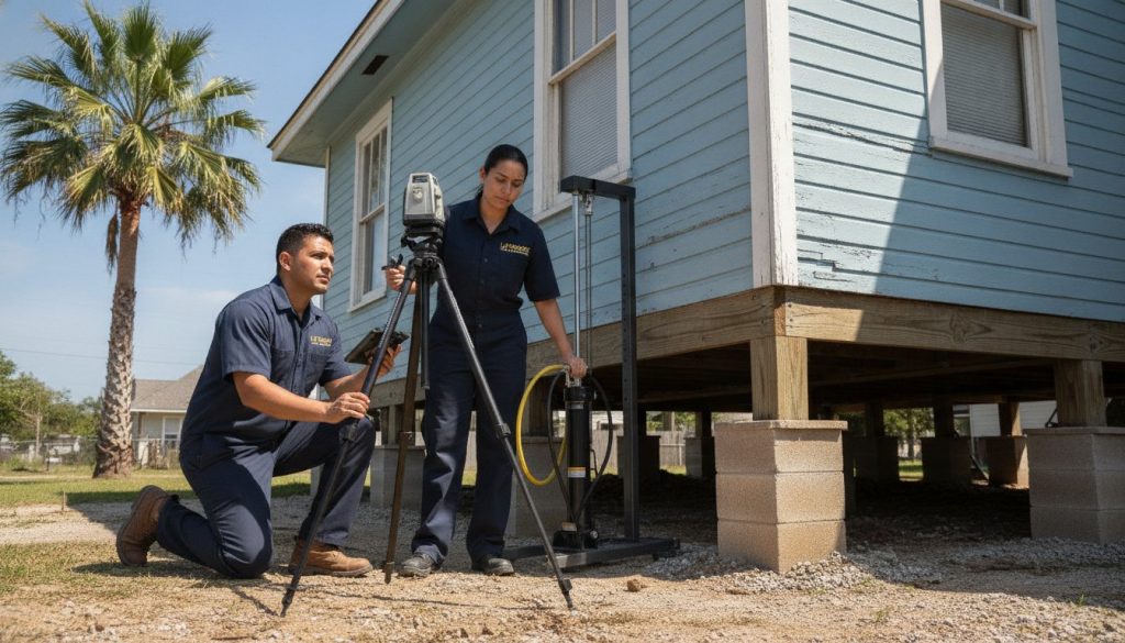 Foundation support repair by Crown Leveling Inc in Killeen, TX