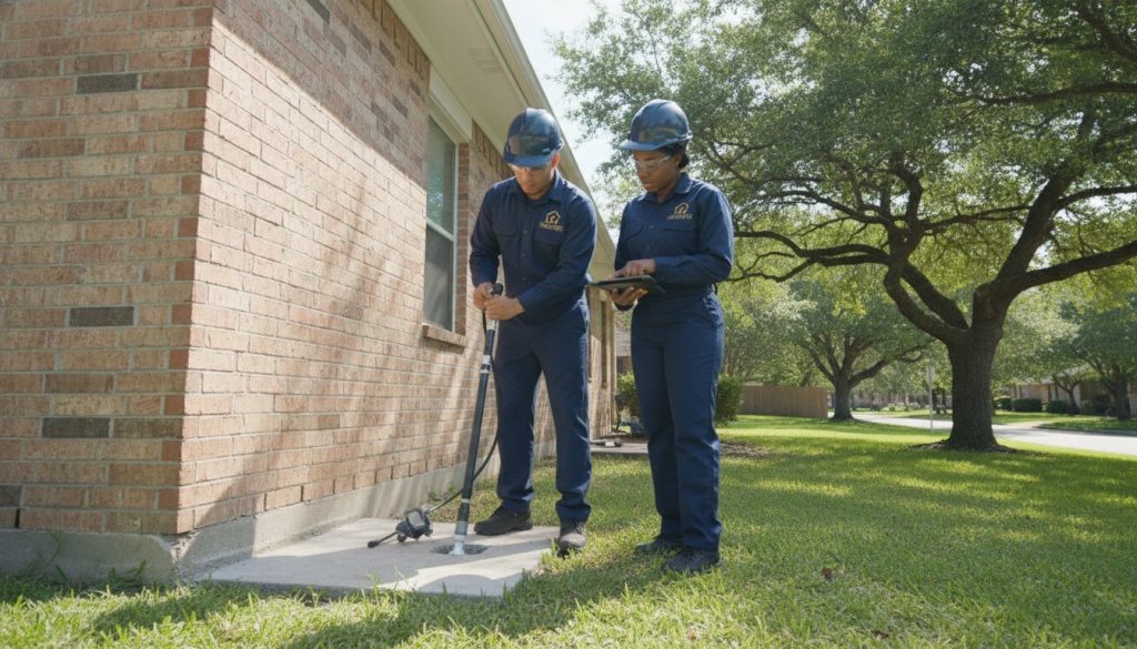 Concrete Slab Foundation Repair in Kyle, TX by Crown Leveling Inc