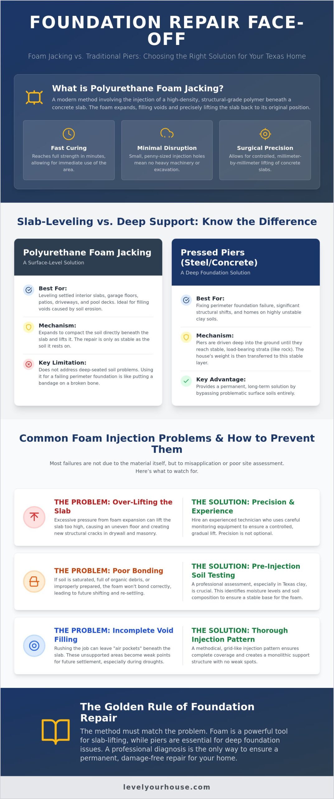 Polyurethane Foam Injection Problems: What Every Texas Homeowner Should Know in 2026
