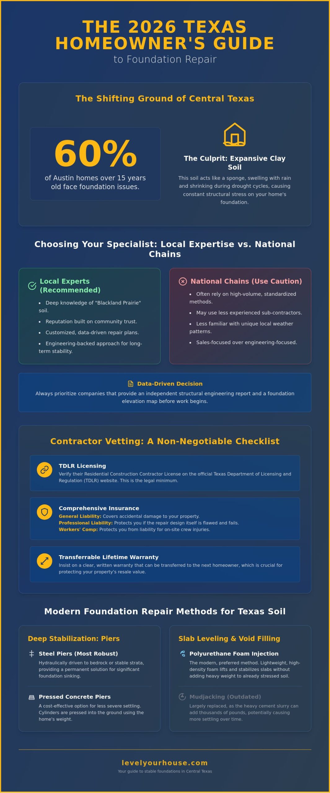 Best Foundation Repair Companies in Texas: 2026 Homeowner's Guide