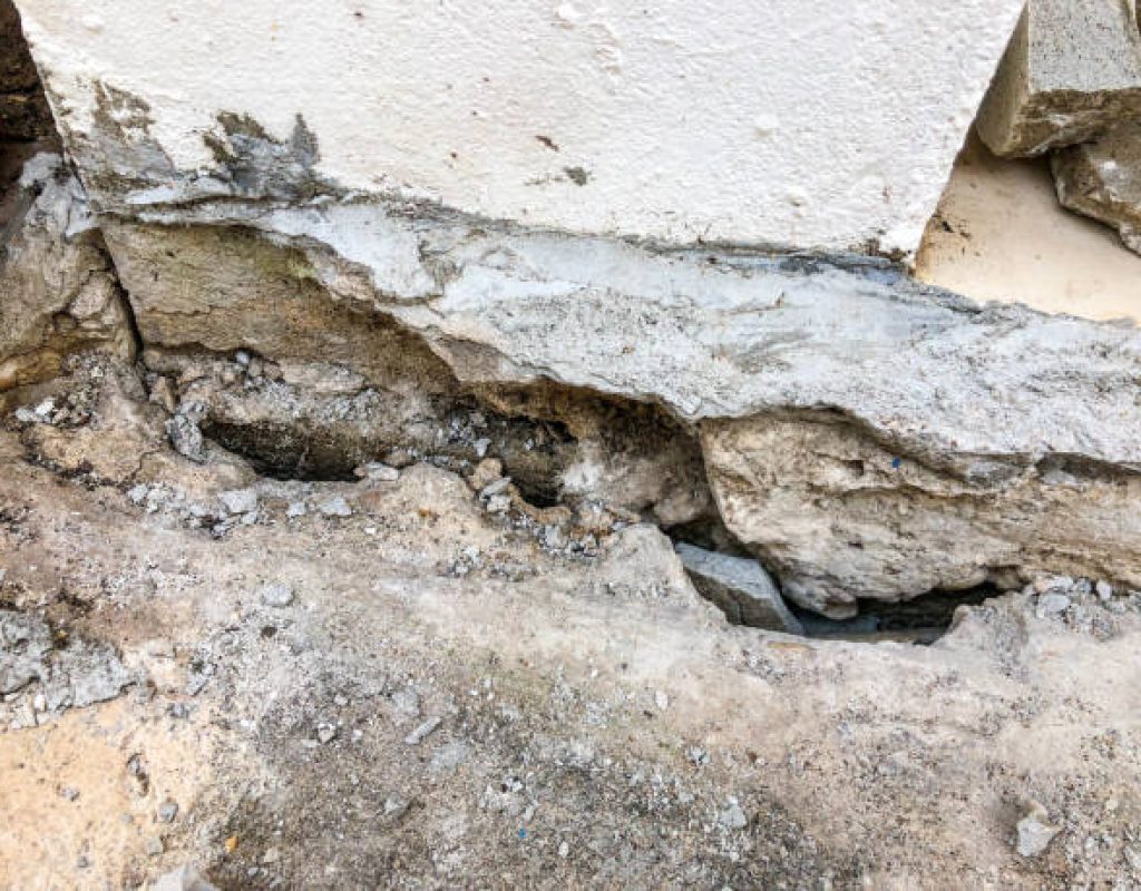 Residential concrete slab crack repair in Corpus Christi, TX