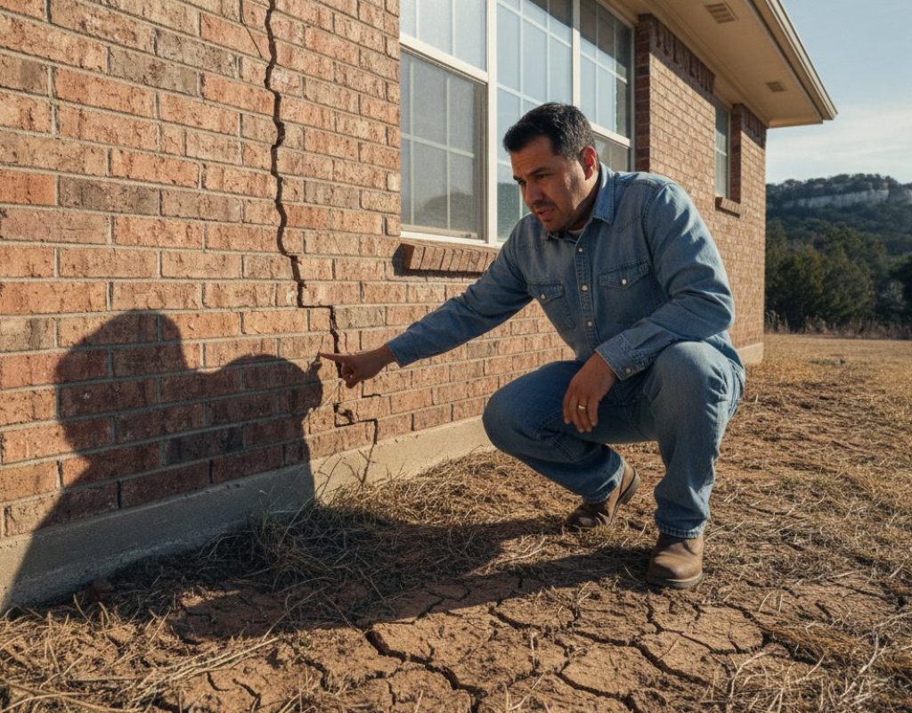 Concrete slab foundation repair services in San Antonio, TX